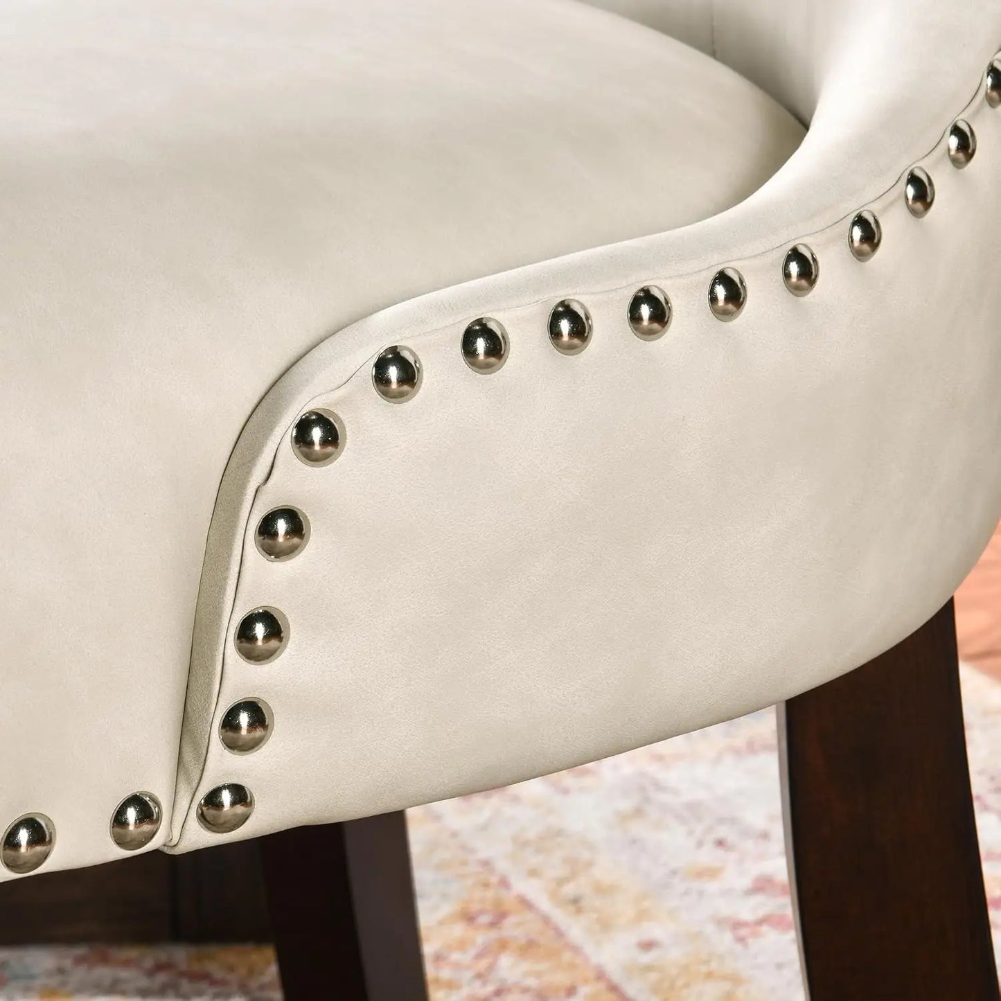 Everyday Essentials Guangbai Tufted Faux Leather Chairs