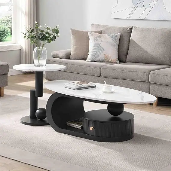 Everyday EssentialsOnline Nest Coffee Table Set Faux Marble