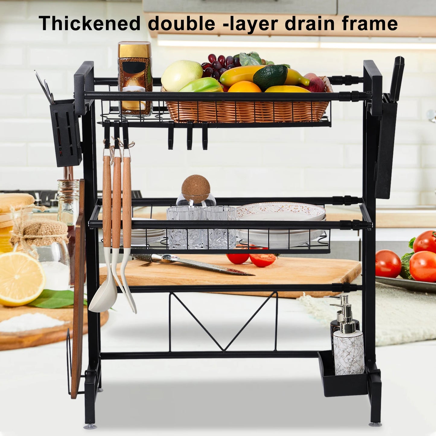 Everyday EssentialsOnline 2 Tier Over Sink Storage Rack Pro