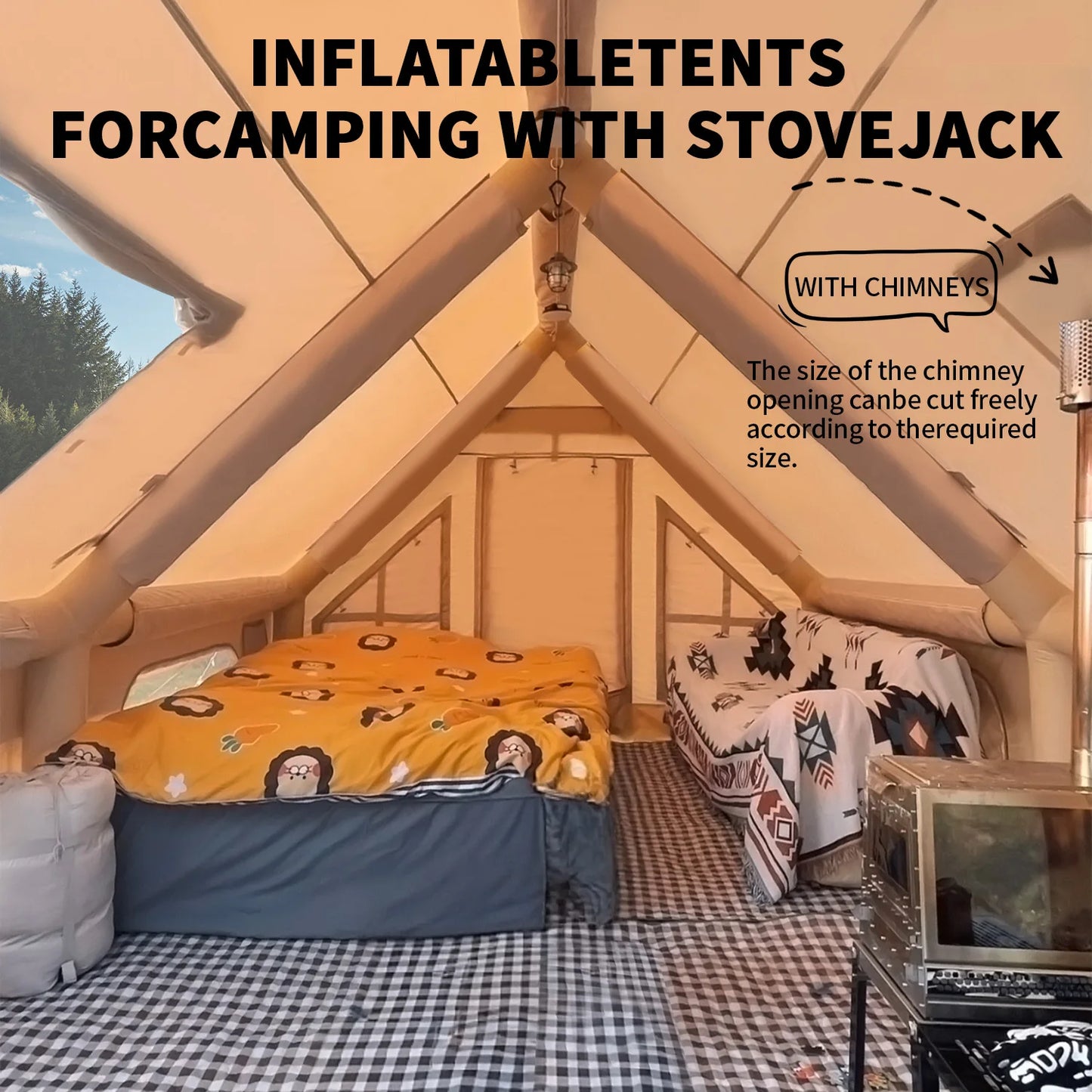 Everyday EssentialsOnline Inflatable Camping Tent Setup