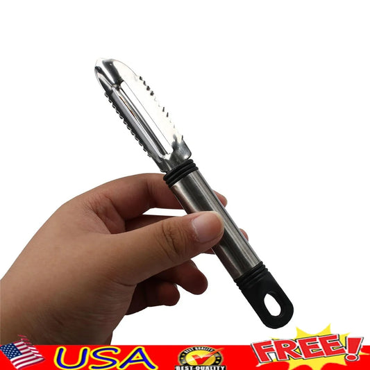 XMSJ Stainless Steel Vegetable Peeler Slicer Set 2pcs Kitchen Tool