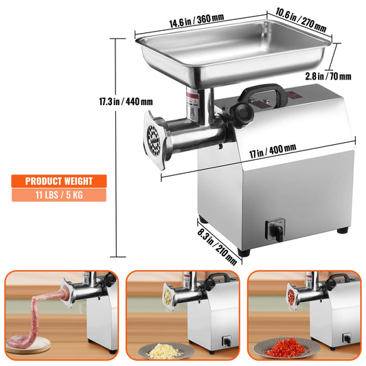 VEVOR Electric Meat Grinder Sausage Maker Filler Mincer