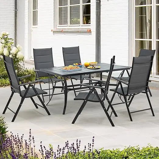 Blackwicker Rattan All Weather Patio Dining Set 5 7 9