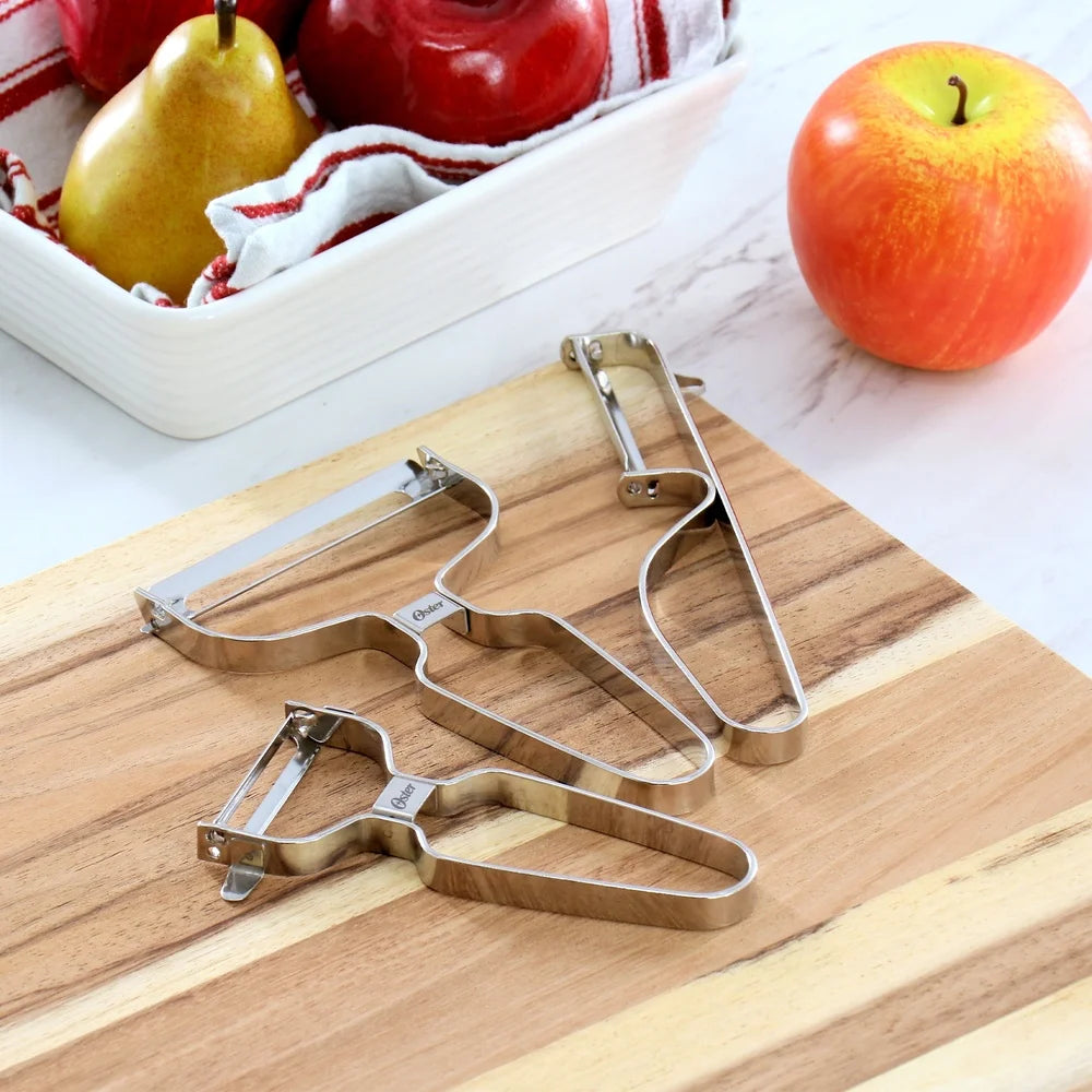 XMSJ 3 Piece Stainless Steel Peeler Set For Kitchen Use