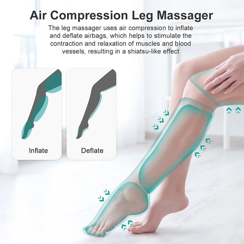 Nekteck Foot Air Pressure Leg Massager Shiatsu Calf Thigh