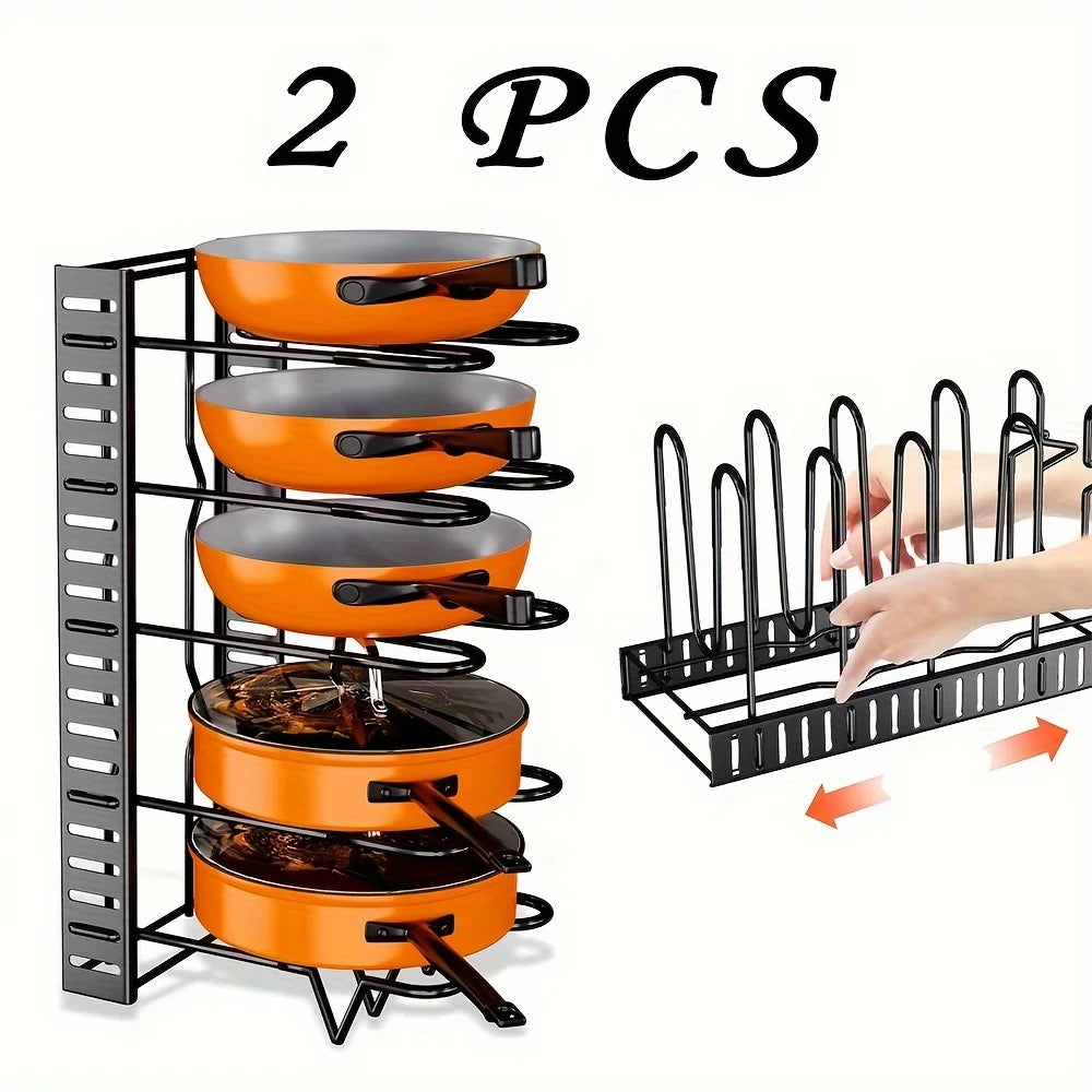 Everyday EssentialsOnline 2 Pack Pot Rack And Lid Holders
