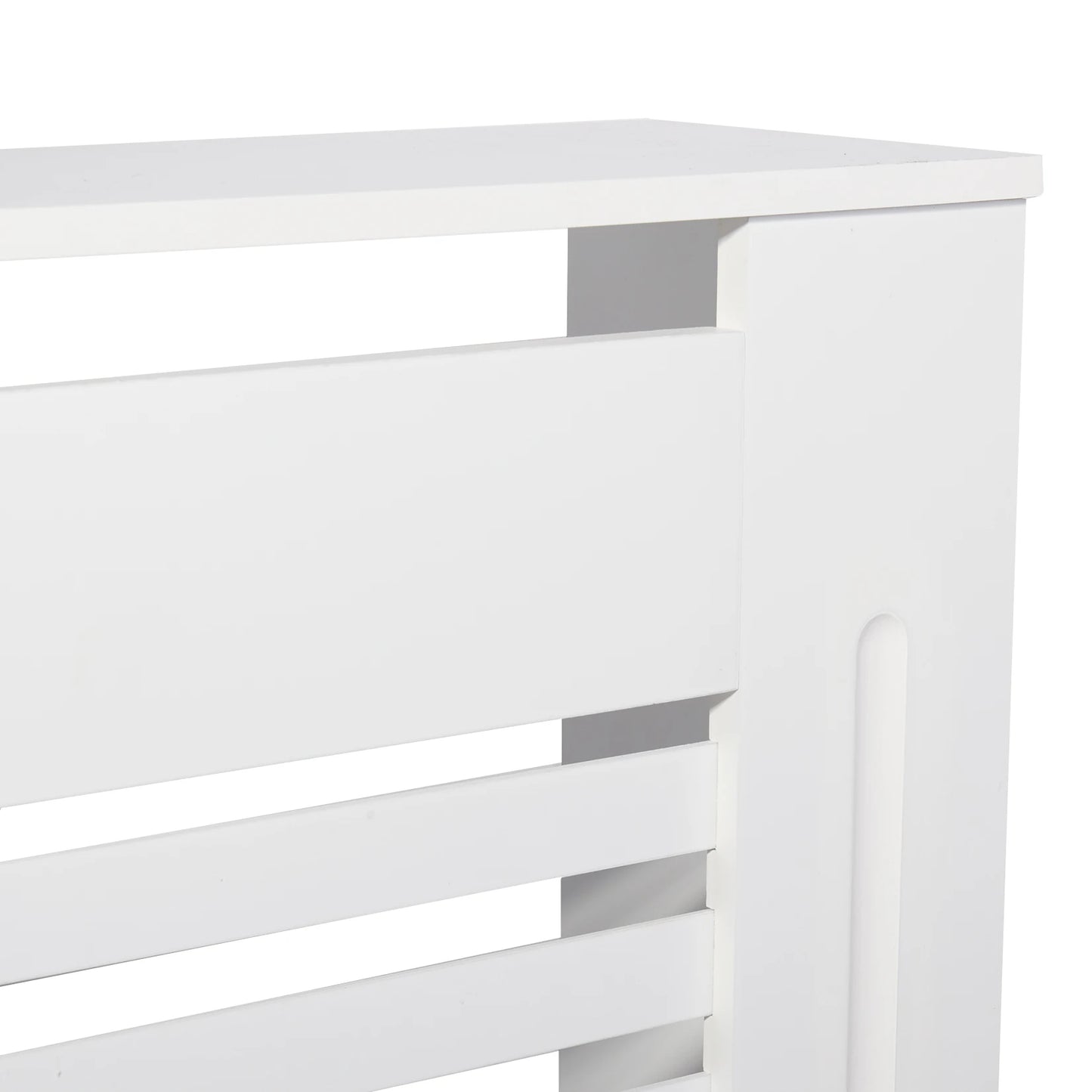 Wisfor Wood Radiator Cover Cabinet Modern Slat Heater Shelf