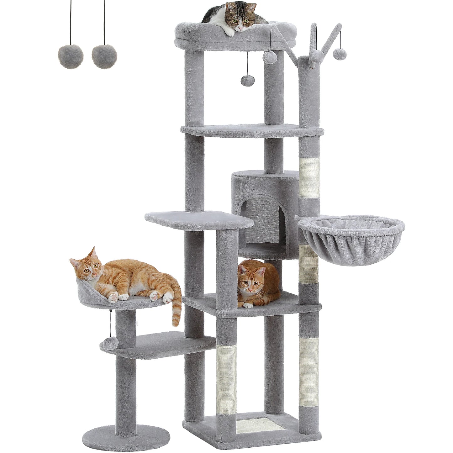 Speedy Pet Tall Cat Tree for Large Cats Cactus Tower