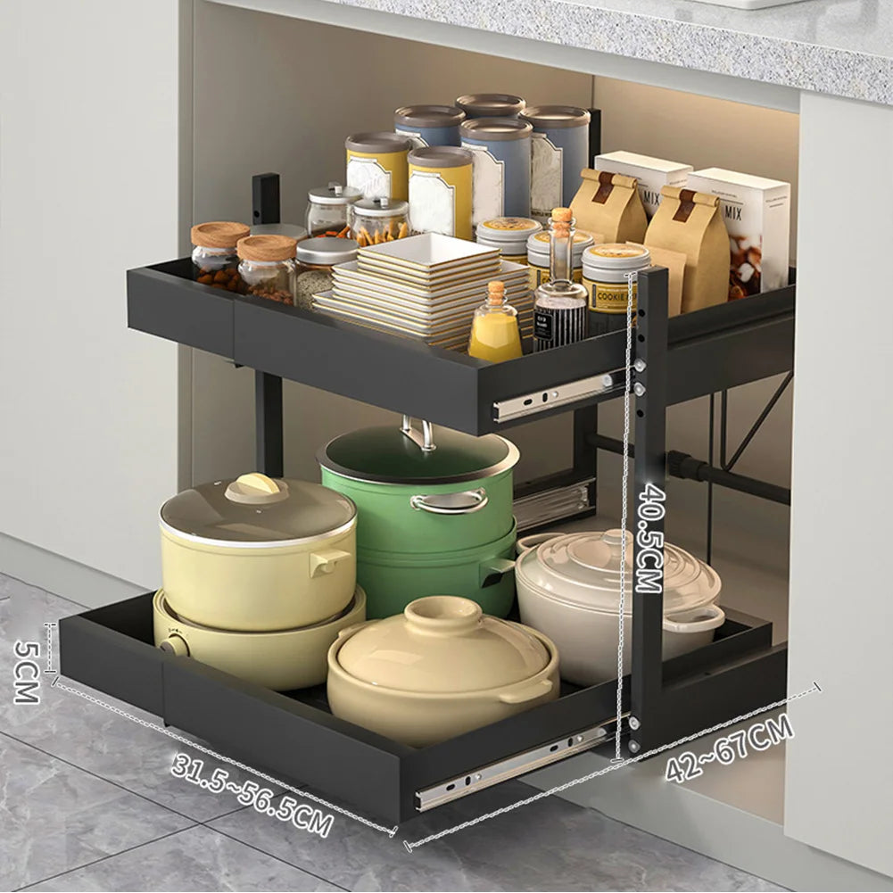 Everyday EssentialsOnline Under Sink Sliding Organizer
