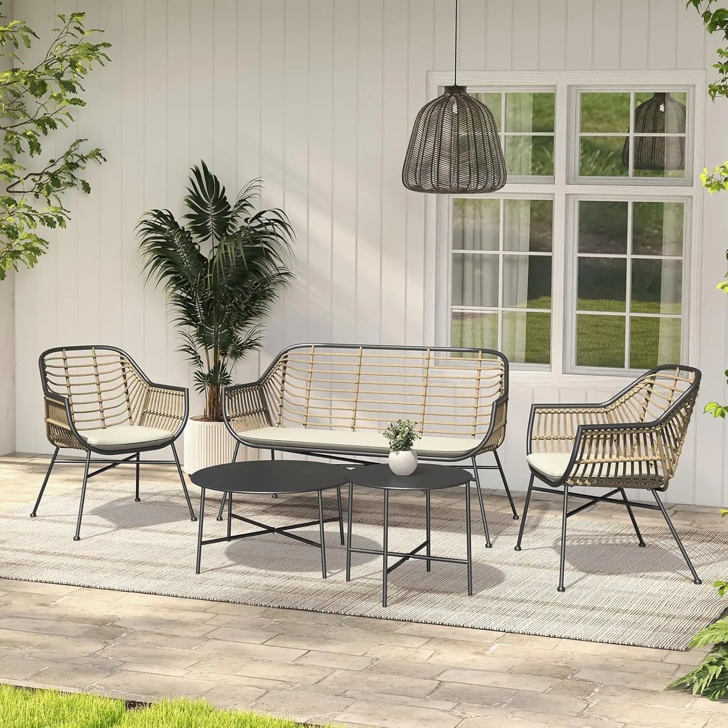 Everyday EssentialsOnline Outdoor Wicker Patio Set Cushions