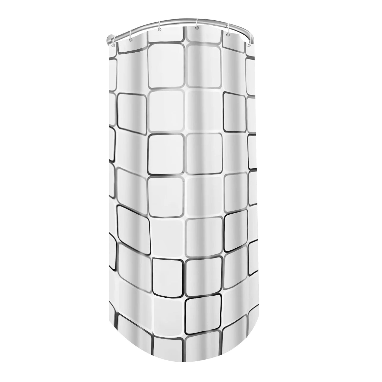 Craft of Weaving Stainless Curved Corner Shower Curtain Rod