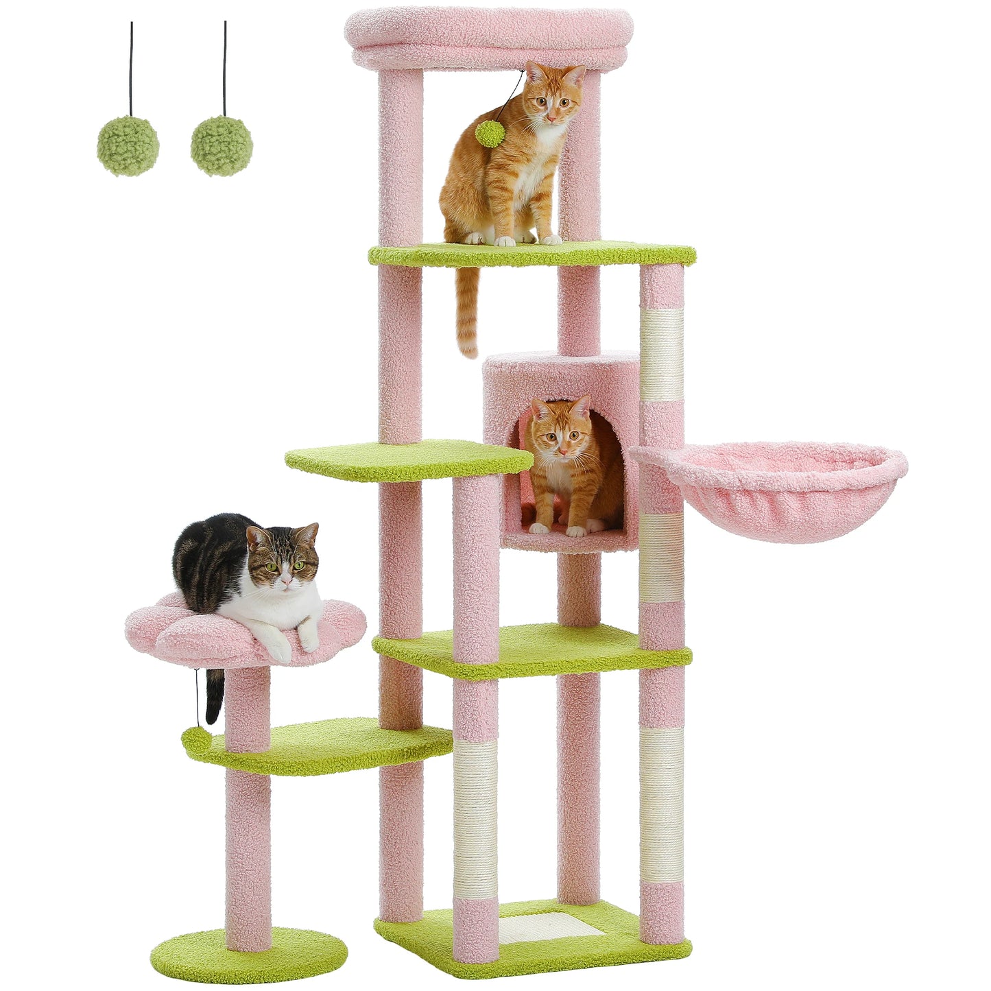 Speedy Pet Tall Cat Tree for Large Cats Cactus Tower