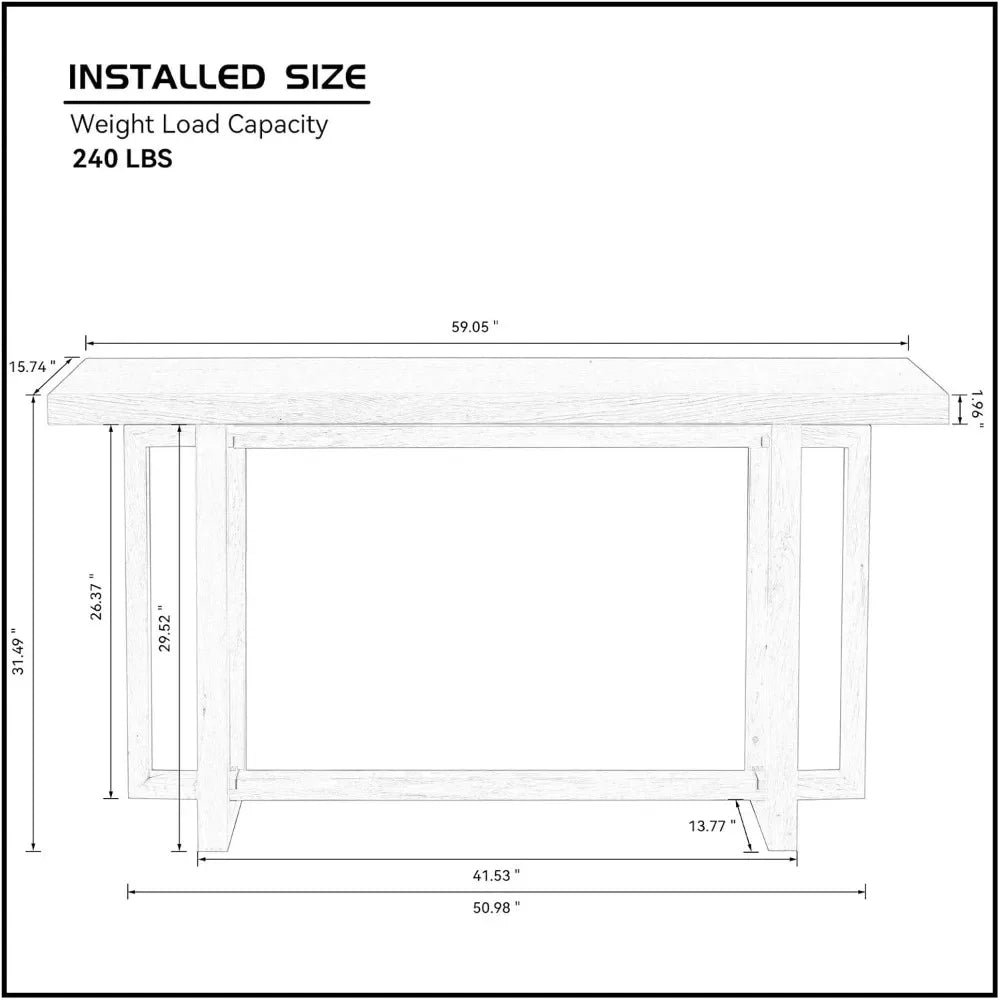 Guangbai Modern Console Table For Living Room And Entryway