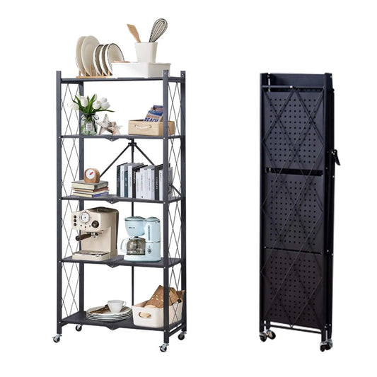 HiMIS Carbon Steel Kitchen Rack Floor Standing Organizer