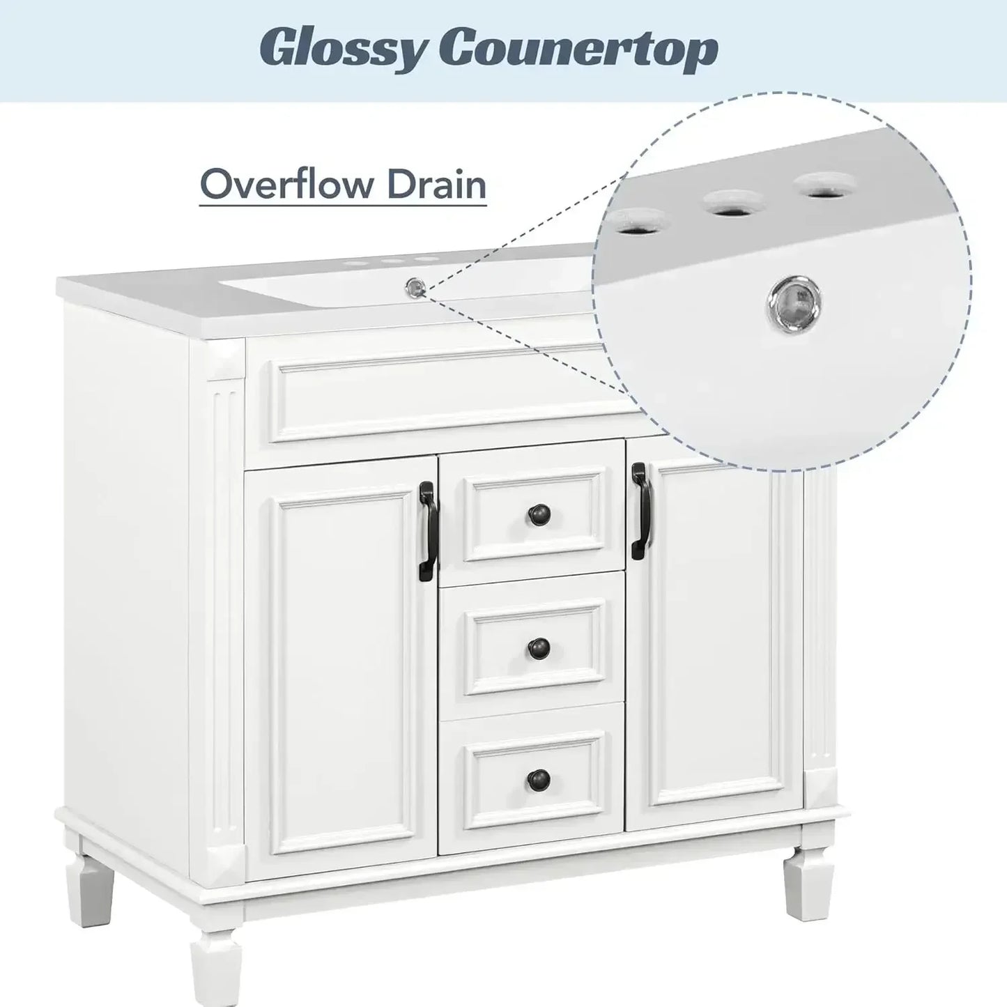 Everyday EssentialsOnline Bath Vanity Sink Mirror Cabinet
