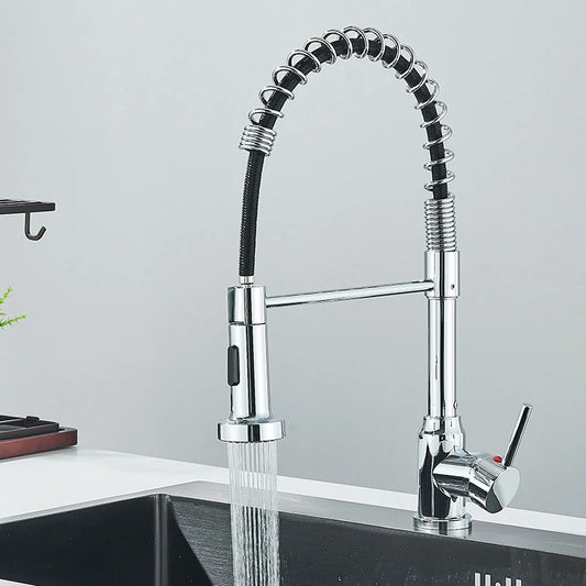 Wanmivezlo Pull Down Kitchen Faucet Stainless Steel Handle