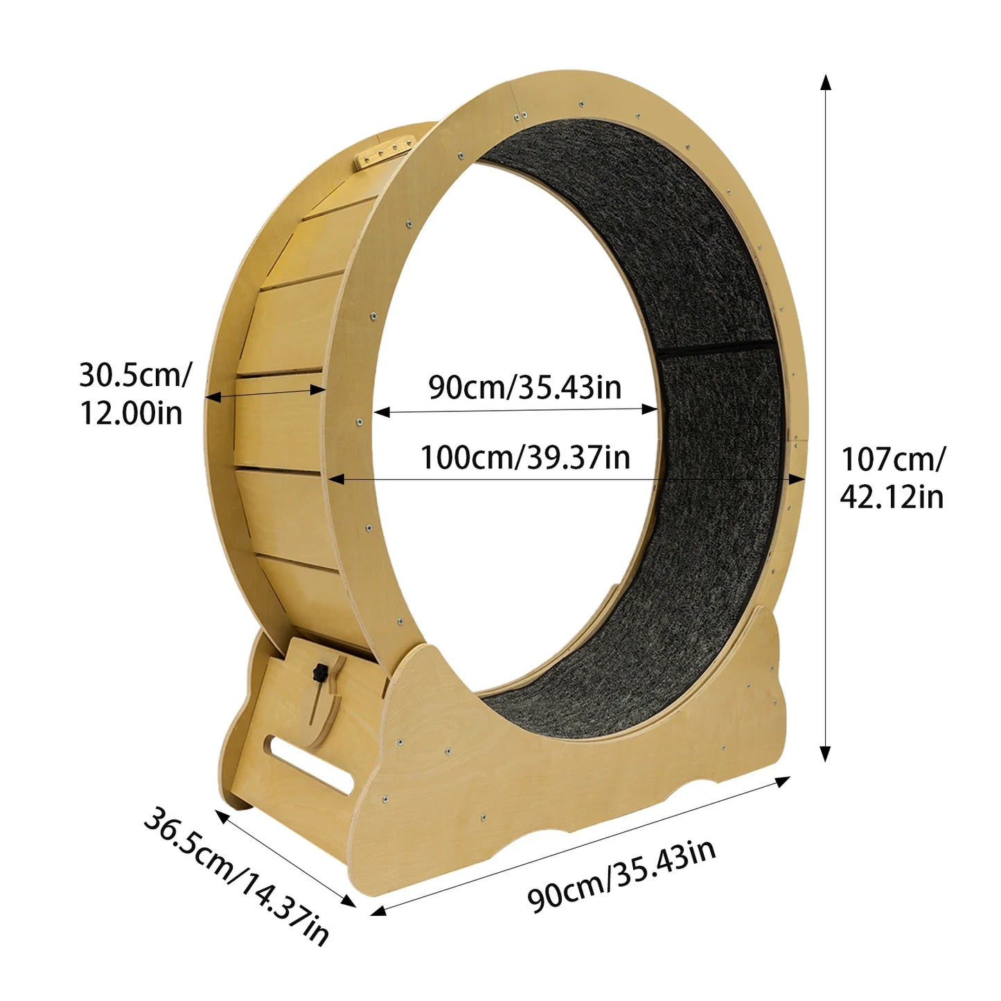 Control Cat Wheel Exerciser for Indoor Cats with Low Noise