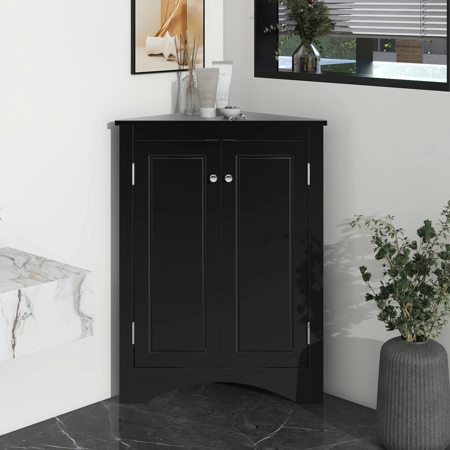 Everyday EssentialsOnline Triangle Storage Cabinet Adjustable